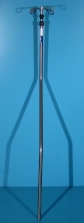 Suport perfuzii din inox cu 4 carlige pentru pat Volker