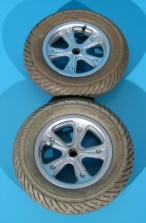 Roata originala cu cauciuc si camera pentru carucior electric 3.00-8 - set