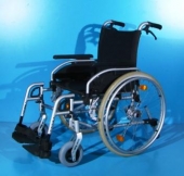 Scaun cu rotile din aluminiu second hand B+B - latime sezut 49 cm