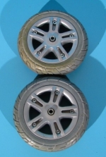 Roata originala cu cauciuc plin pentru carucior electric - 10x3.00-6 - set