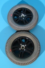 Roata originala cu cauciuc si camera pentru carucior electric - 3.00-8 - set